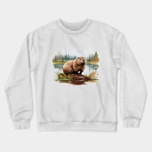 I Love Beaver Crewneck Sweatshirt